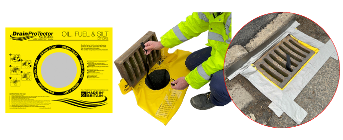 DrainProTector drain filters for protecting drains from spills