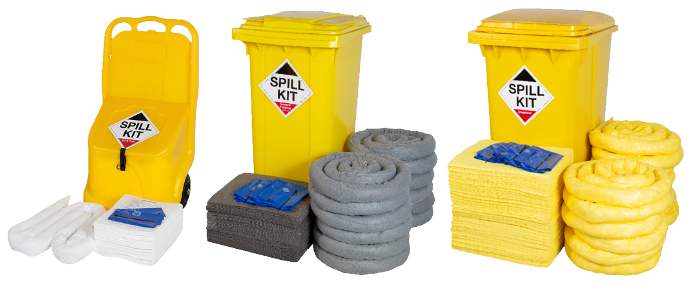 Fast response Wheeled Spill Kits with high capacity